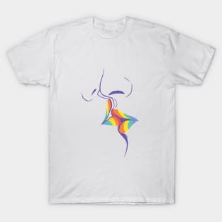 Rainbow Kiss Love T-Shirt